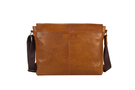 Leather Messenger Bag for Men - Lincoln 13