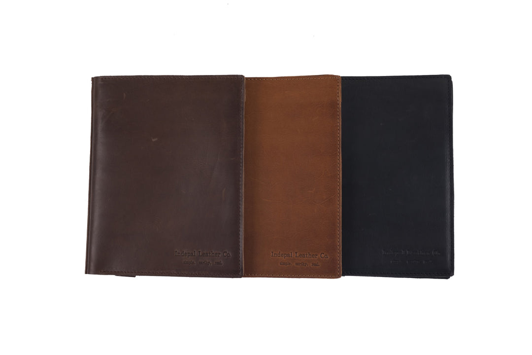 Leather Lincoln Notebook Folder - A5