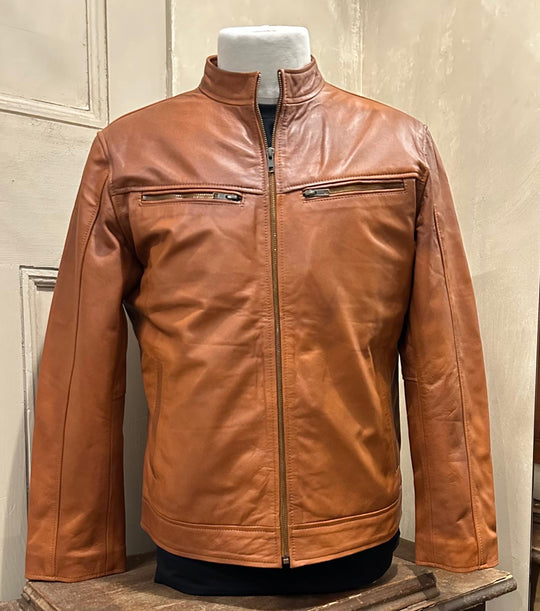 Ollie Leather Jacket Zip