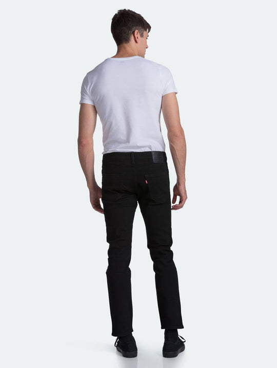 Levis 502 Taper Jeans - Black - Back view