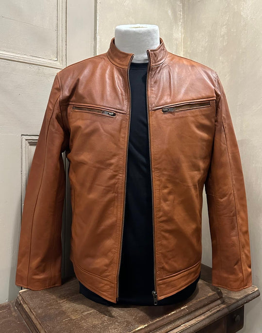 Ollie Leather Jacket Zip
