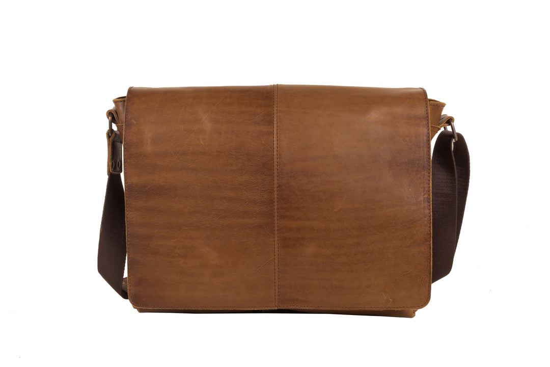 Leather Messenger Bag for Men - Lincoln 15