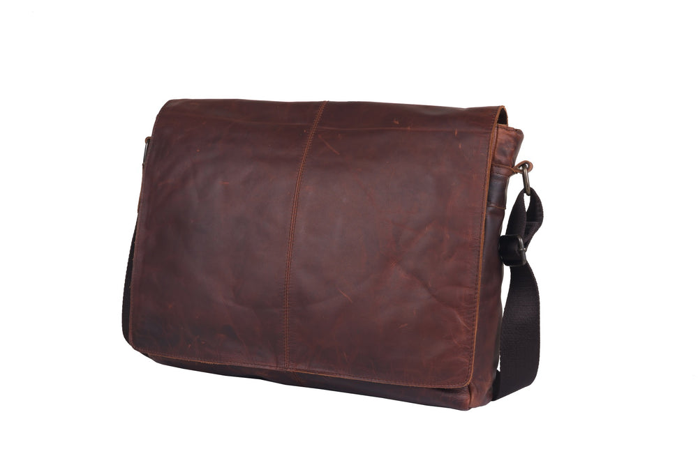 Leather Messenger Bag for Men - Macquarie Messenger