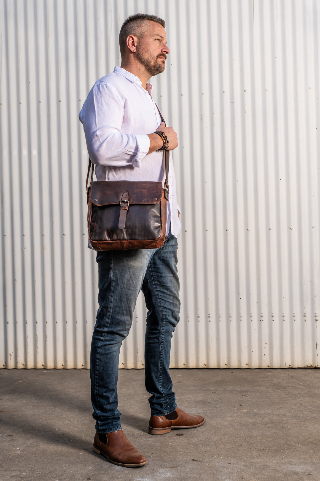 Macquarie Side Satchel messenger bags for men