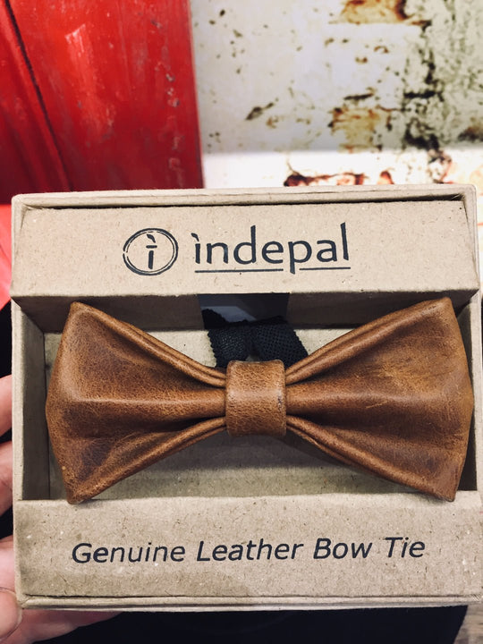 Leather Bow Tie-Flannery