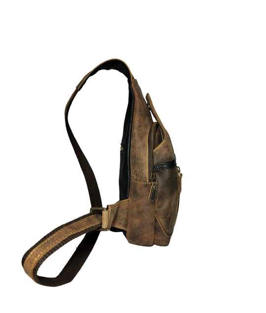 Buy Gaffney Sling Bag mens leather travel bag australia