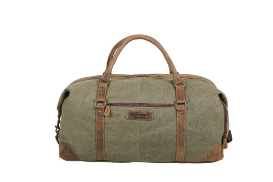 Trooper Canvas Duffle leather travel case