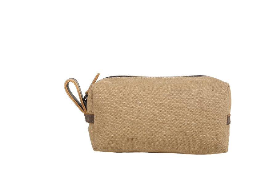 Trooper Canvas leather toiletry bag