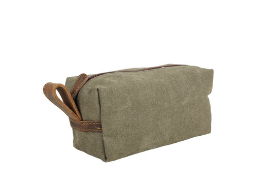 Trooper Canvas leather toiletry bag online