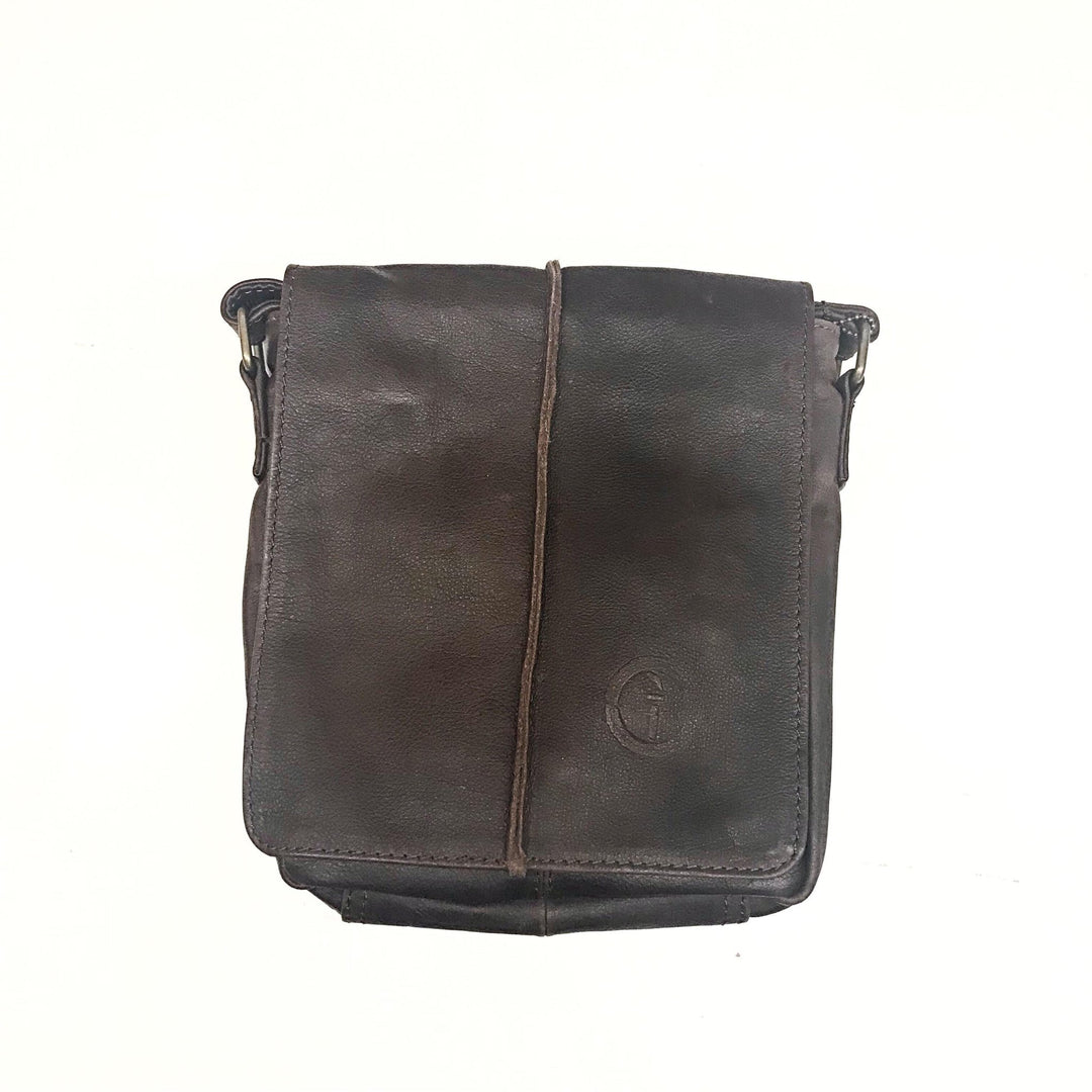 Wanderer Small men's leather messenger bag online