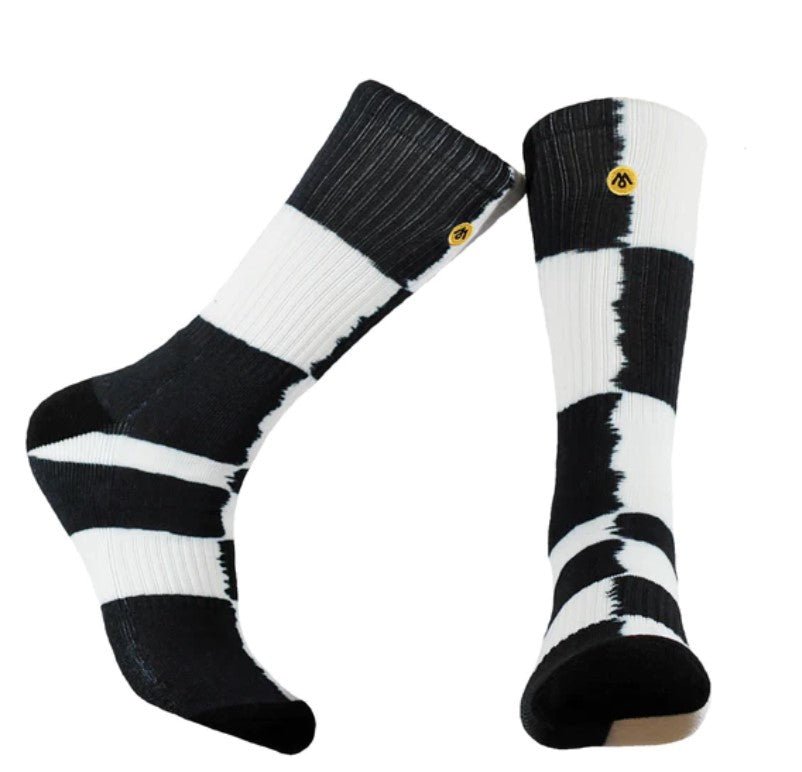 Mennie ASYM Black and White socks