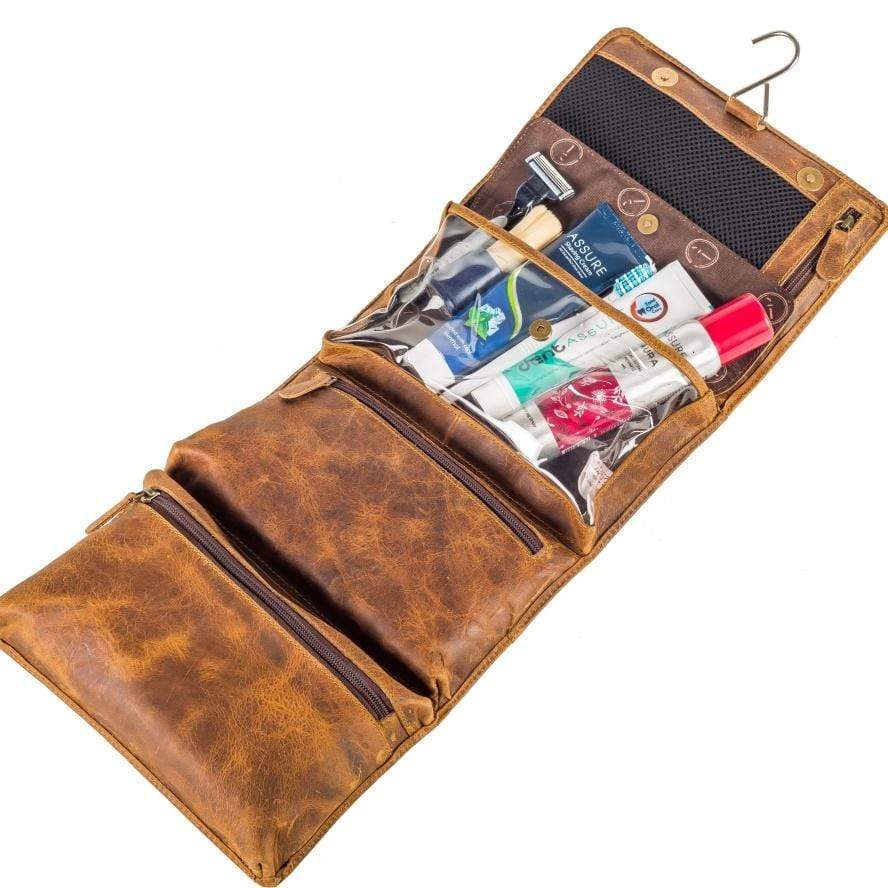 Rockliff leather toiletry bag