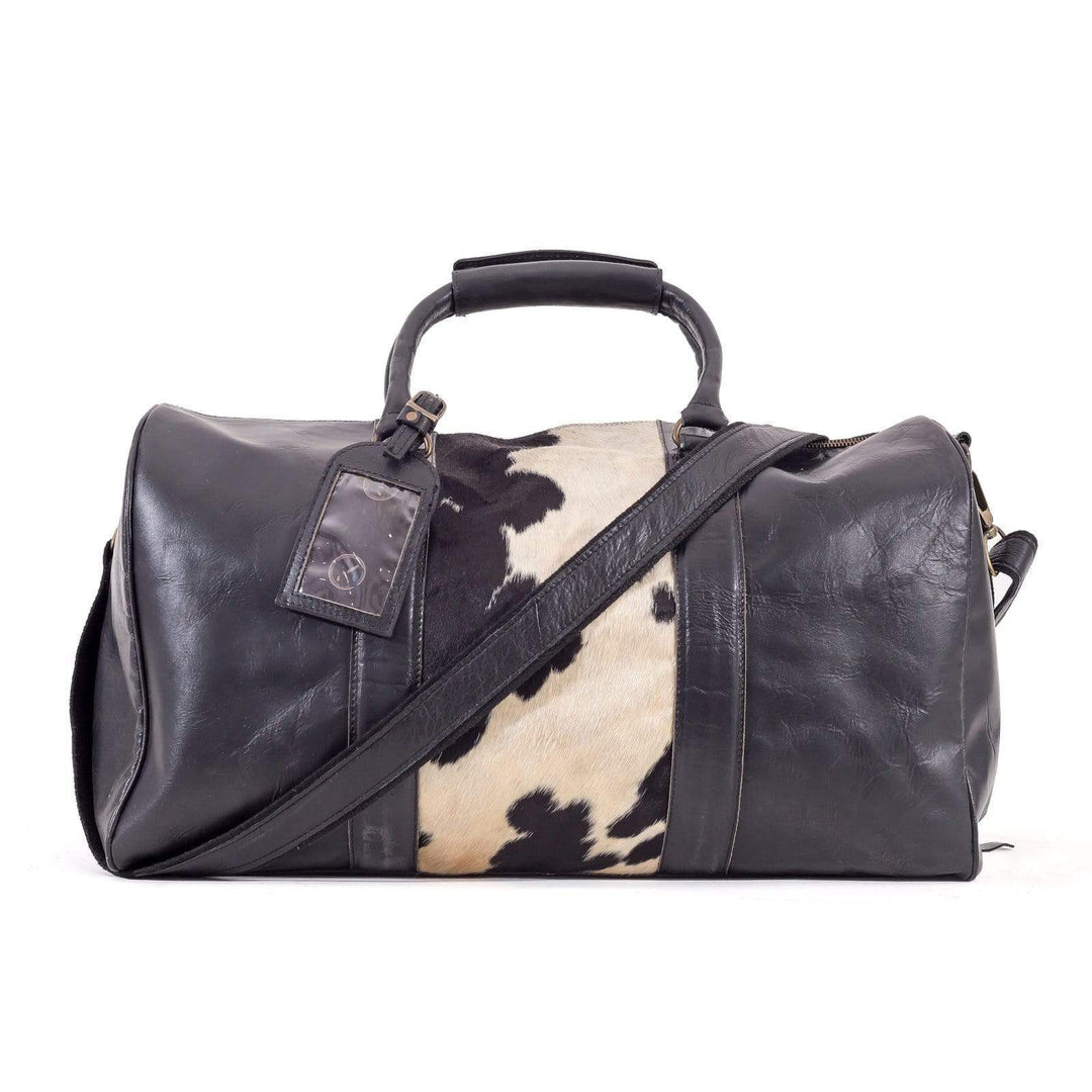 Beckwith Duffle-Hide Panel leather travel case