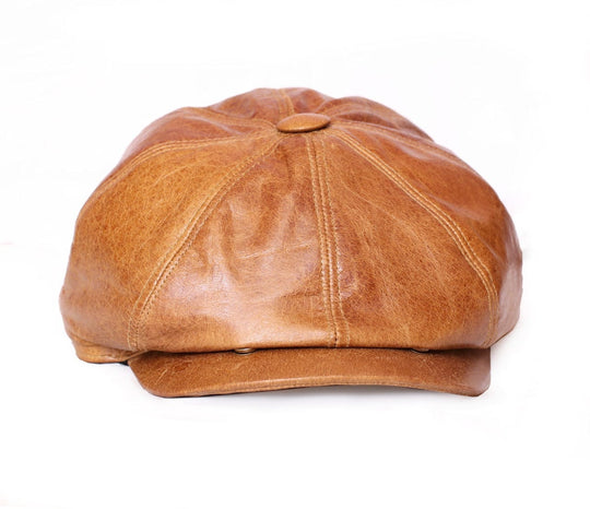 Indepal Leather Hats Tan / Small HAT - Paperboy