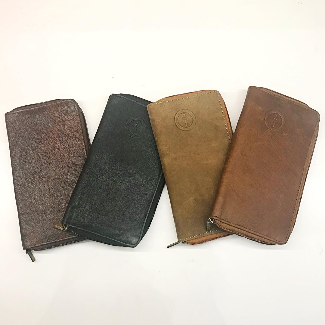 Indepal Leather WALLET Zipped Travel Wallet